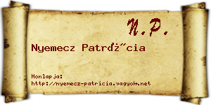 Nyemecz Patrícia névjegykártya